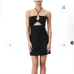 Bardot Black Cutout Mini Dress